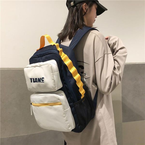 

backpack mjzkxqz fashion teenagers backpacks korean casual large capacity 15.6inch lapbags men women travel sac multifunction mochila