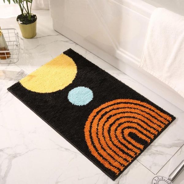 

carpets absorbent 40x60cm sun pattern polyester entrance mat pad for toilet