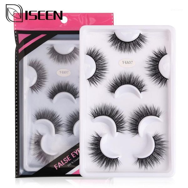 

pairs multipack 5d soft mink hair false eyelashes handmade wispy fluffy long lashes nature eye makeup tools faux lashes1