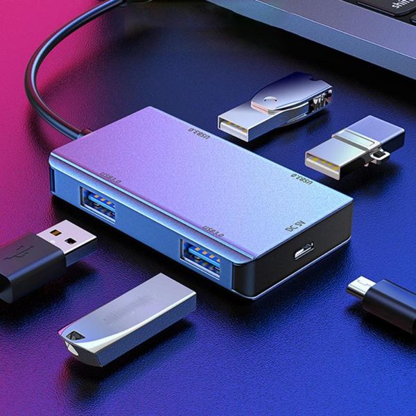 

30% off type-c 4 ports usb3.0 hub high speed splitter cable extension adapter converter usb hubs
