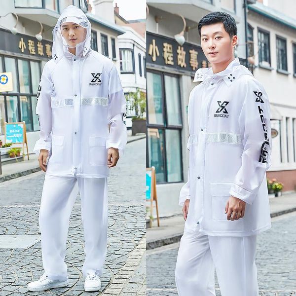 

raincoats plastic fashion transparent raincoat cycling outdoor hiking waterproof suit veste pluie homme product bs50yy