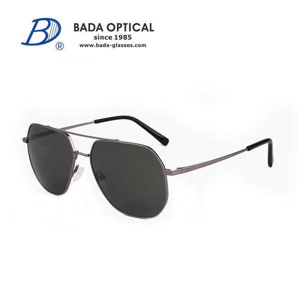 

bada metal full frame sunglasses fashion glasses 2021, White;black
