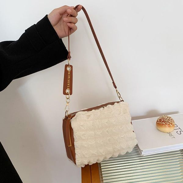 

evening bags female vintage pu leather shoulder bag hit color crossbody women autumn winter casual small handbags for teenage girls