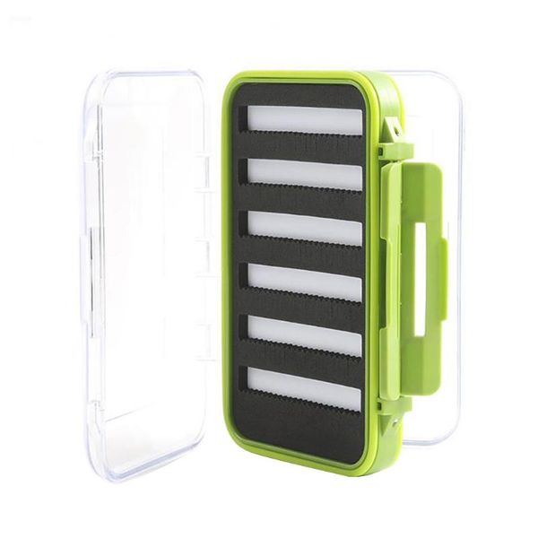 

fishing tackle box double side waterproof abs slit foam bait lure accessories