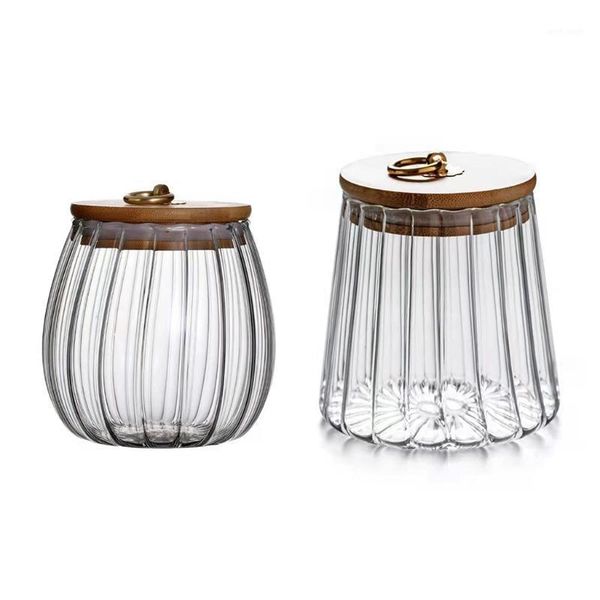 

storage bottles & jars seal transparent glass seasoning pot spice jar with lid salt pepper box