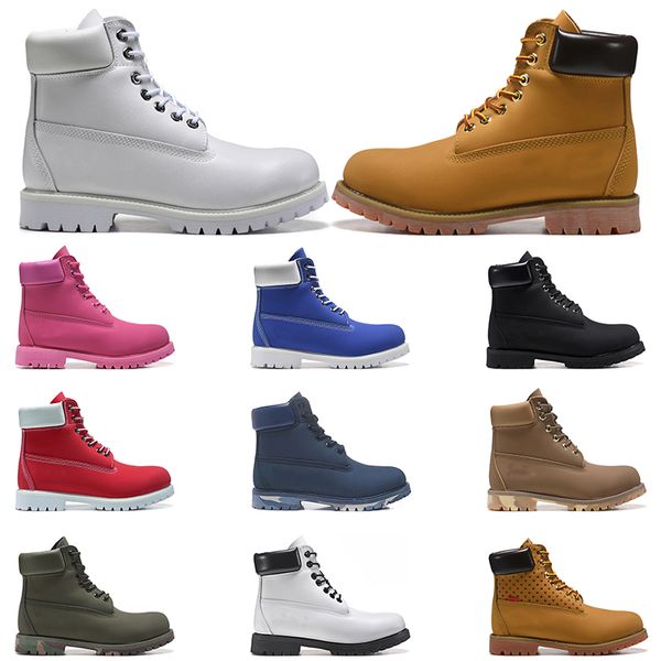 

2021 designer boots men women casual shoes fashion boot black brow army green military chestnut leather mens trainers sneakers