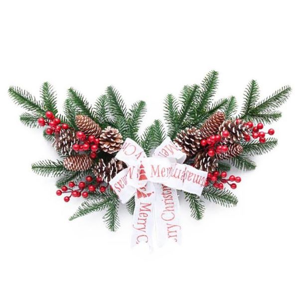 

decorative flowers & wreaths christmas wreath with red berry and pinecones 20cm/ 30cm/ 40cm, beautiful full winter front door decor
