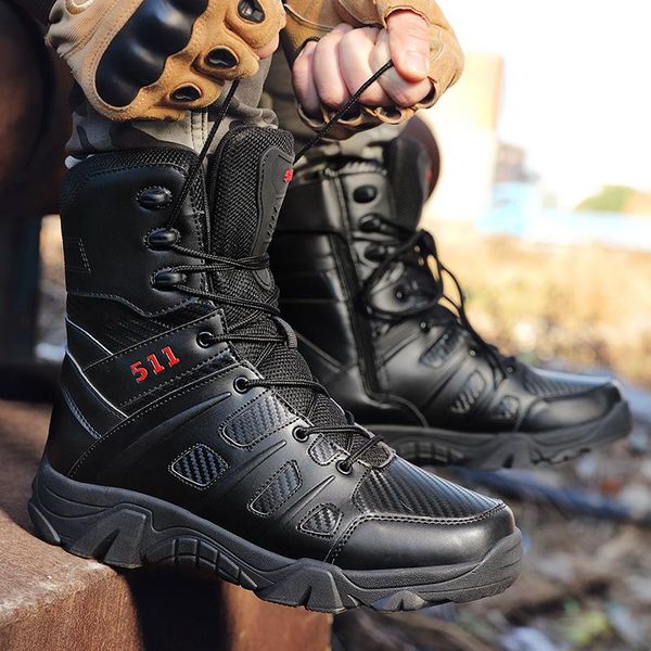 

boots hombre invierno and zapatos bota autumn size sports vintage leather mens large men shoes air heels black thick for 46