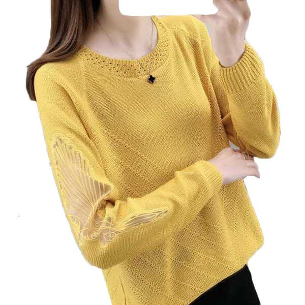 

women's sweaters sweater women spring autumn o-neck lack hollow pullovers jumper female casual long sleeve knitted full femme y96 1x9d, White;black
