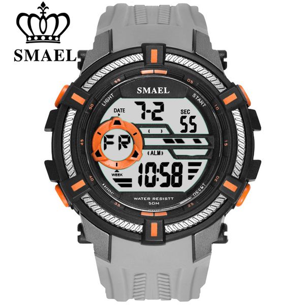 SMAEL Männer Sport Digitale Armbanduhr Tag Datum Wasserdicht Armee Armbanduhr Für Männliche Uhr Mode Lässig Elektronische LED Uhren X0524