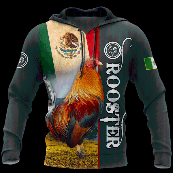 

men's hoodies & sweatshirts rooster mexico 3d all over printed hoodie for men/women harajuku fashion retro hooded sweatshirt casual jac, Black