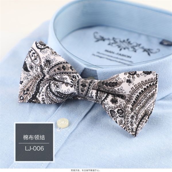 

bSkA straight men's suitfashion ties western suit cotton trendy bow casual fashion bow tie, Black;gray