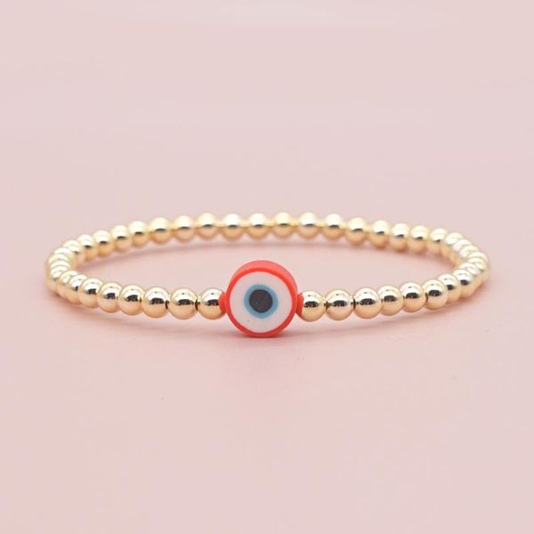 

beaded, strands go2boho gold color beaded bracelet for women turkish evil eye bracelets fashion jewelry 2021 clay greek bring good luck, Black