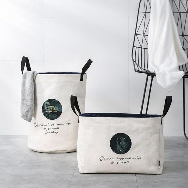 

storage basket large capacity nordic style canvas multi-purpose laundry for home dirty clothes organization baskets