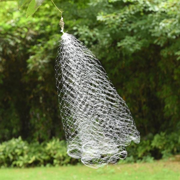

2pcs copper spring shoal fishing netting with luminous beads mesh net for night tackle accessories