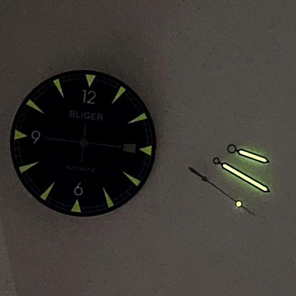 

repair tools & kits for nh35a nh36a movement 33.5mm watch dial hands replacement luminous marks