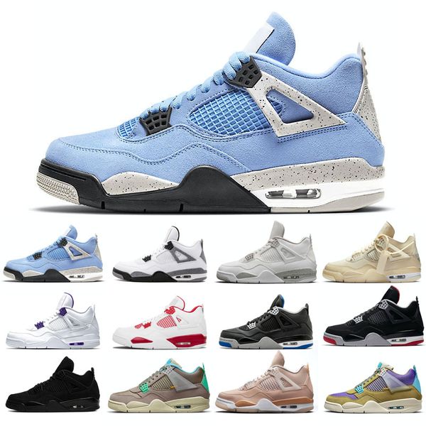 

4s new basketball shoes for man black cat taupe haze desert moss court purple travis white cement oreo sail olivia kim orange metallic fire