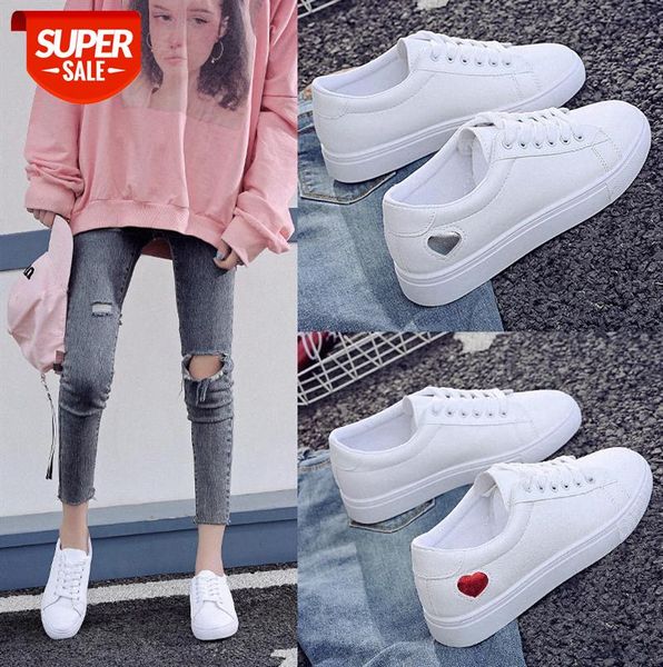 

fairy white shoes women's korean flat casual all-match basic student #hf06