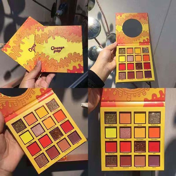 

long lasting matte & shimmer eye shadow palette 16 colors pressed powder pigment makeup for beautiful eyes natural brighten easy to wear dhl