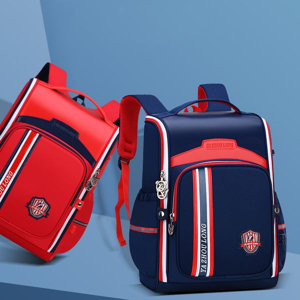 

the new british children's bag school logo space style primary students spine protection one-pie dlxfo
