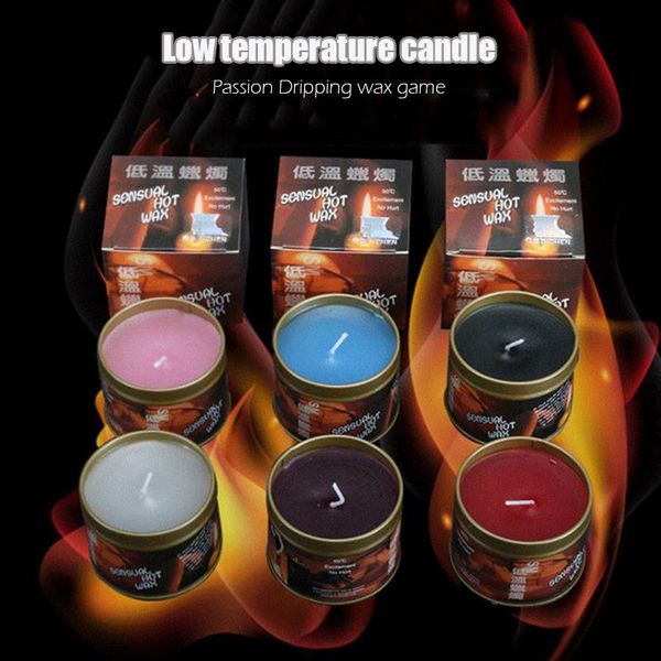 

2boxes/lot low temperature candle sm fun dripping wax candles tinplate boxed multicolor cosmetic scented