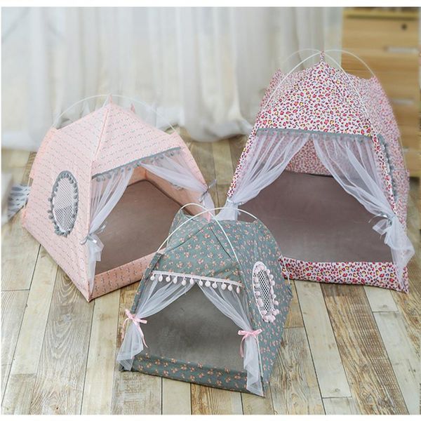

dog house beds travelling tents pet tent foldable outdoor indoor mesh cat toy portable sleeping bag kennels & pens