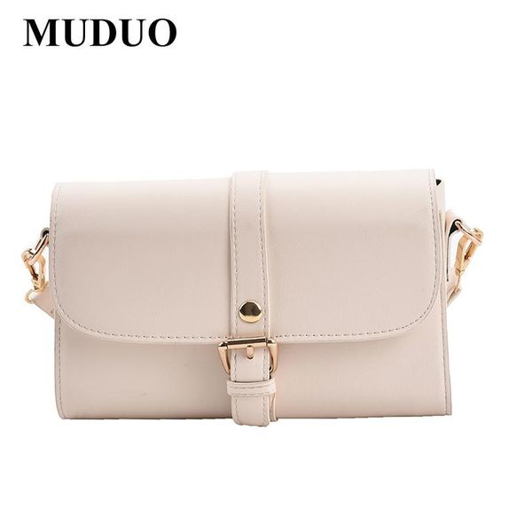 

evening bags muduo brand women messenger split leather shoulder crossbody bag small chain belt decoration ladies luxury 4 colors