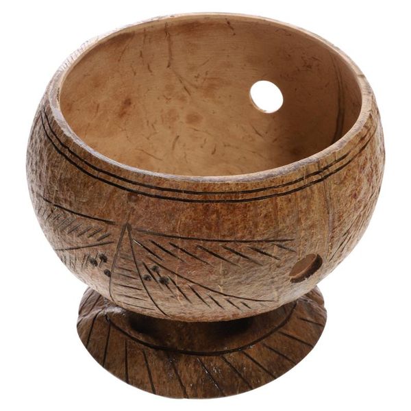 

kitchen storage & organization 1pc household coconut shell bowl practical salad natural food serving