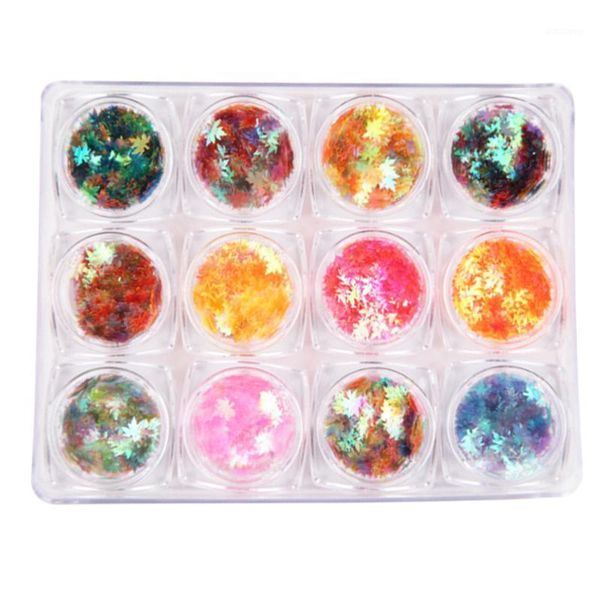 

12pcs nail glitter salon thin sticker sequins mini fashion diy decorations charm shiny manicure art styling makeup1, Silver;gold