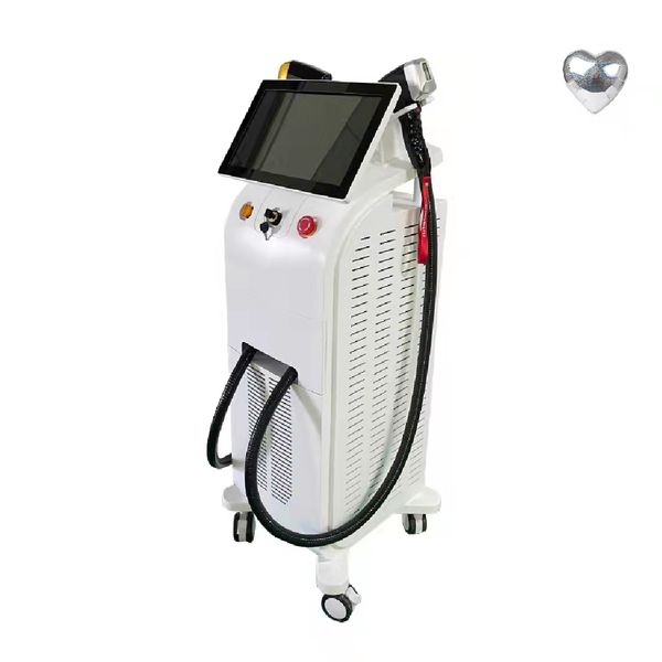 

titanuim hair laser 3 wavelength 808 755 1064nm hair removal machine, Black
