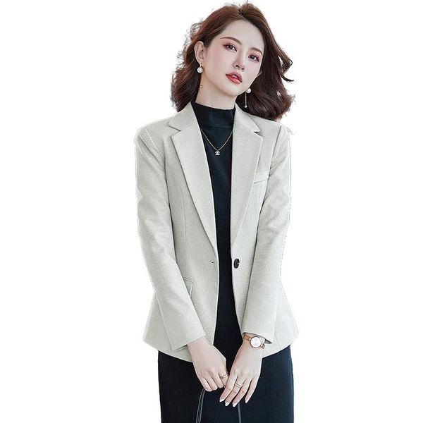 

women's suits & blazers fashion casual office ladies blazer women jacket long sleeve work uniform business clothes, White;black