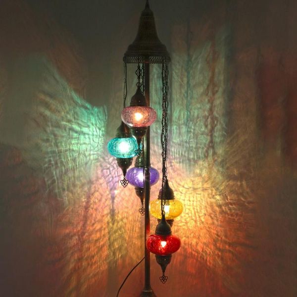 

floor lamps designturkish lamp 5 globe cracked glass