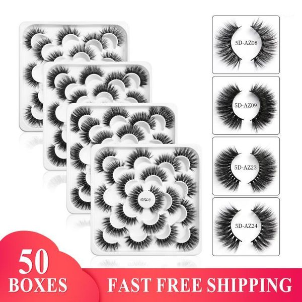 

mink eyelashes 3d hair lashes 500 pairs long makeup faux nature false extension wholesale packaging1