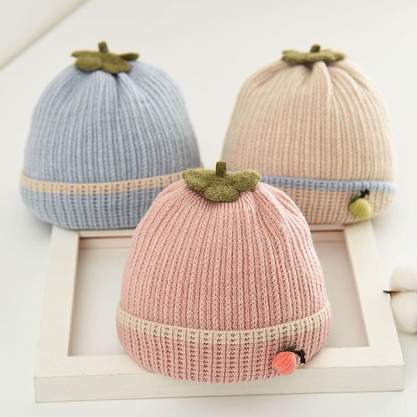 

caps & hats w138 0-3 month baby knitted hat autumn and winter cute warm boy girl beanies born cap, Yellow