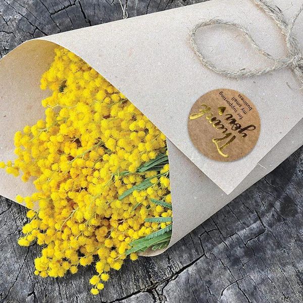 

gift wrap 1pcs 2.5cm*500 thank you sticker label r8l7