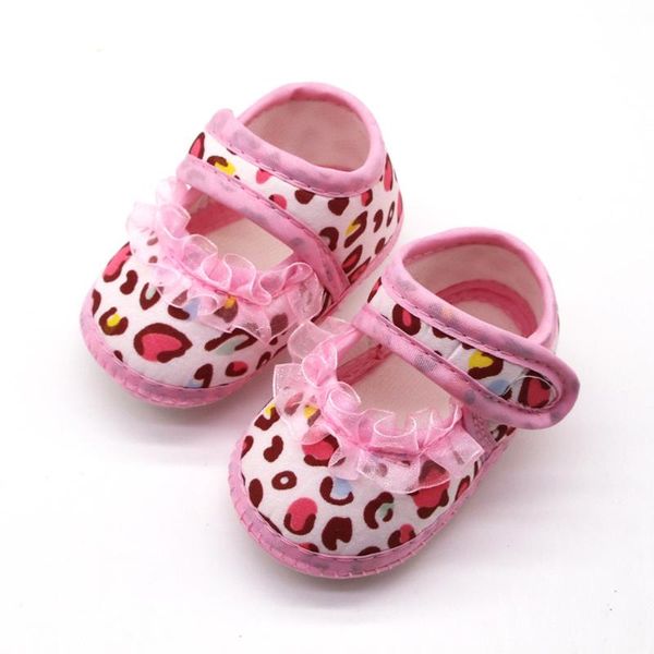 

first walkers baby kids shoes born girls leopard print shoe prewalker soft sole scasual single summer girl