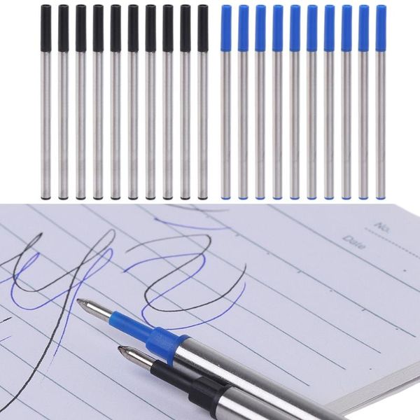 

10pcs/bag 0.5mm gel ballpoint pen refills office school stationery writing gifts pens, Blue;orange