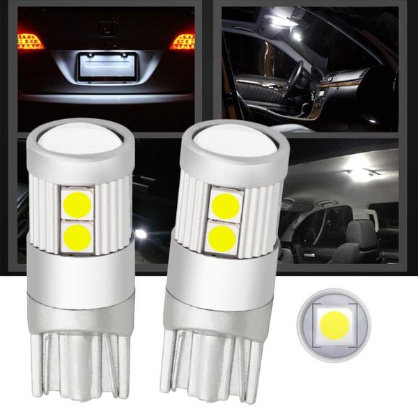 

working light 2pcs t10 9smd car interior led lights bright license plate lamps replacement bulbs nr-