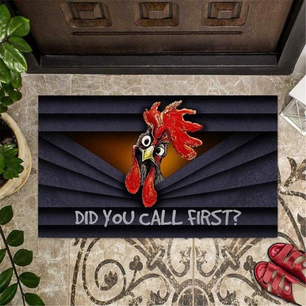 

cloocl animal doormats 3d graphic did you call first rooster indoor outdoor doormat funny fashion 3d print door mat birthday gifts