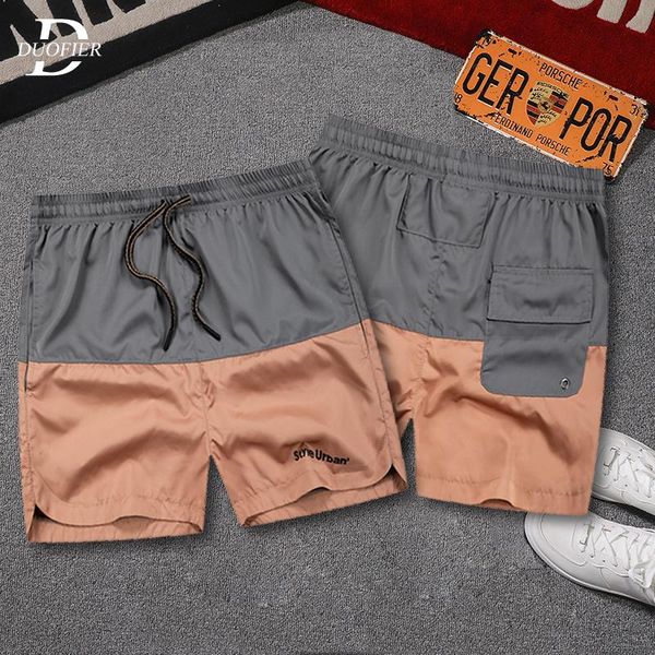 

men's shorts summer mens fashion running solid patchwork drawstring men casual sports male training quick dry pants, White;black