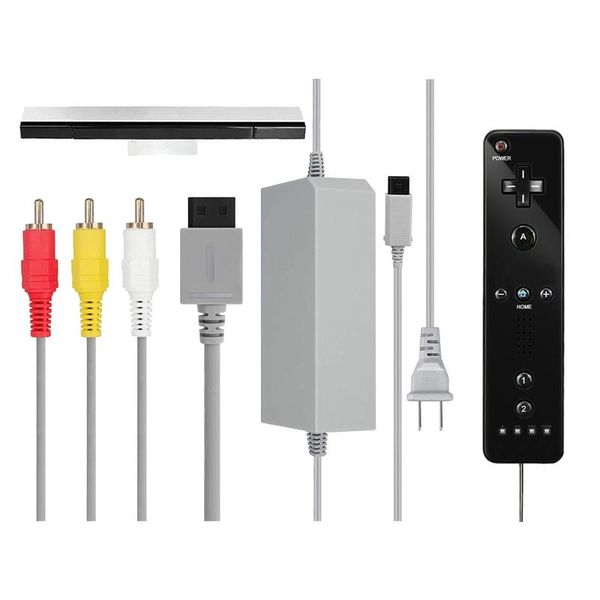 

game controllers & joysticks 3 in 1 combo- ac power adapter etc with wireless dual-section control handle, for wii u us plug