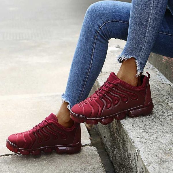 

large women's sho fall 21 casual breathable lace up air cushion running