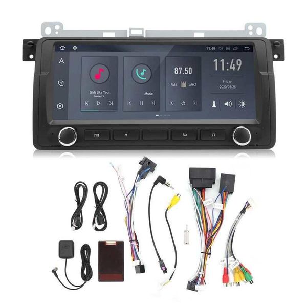 

8.8in car gps navigation bluetooth with steering control function for android 10.0 fit e46 & accessories