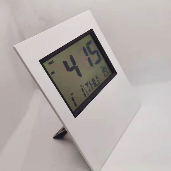

simple lcd large screen mute electronic alarm digital subject dk clock temperature dk wall clock