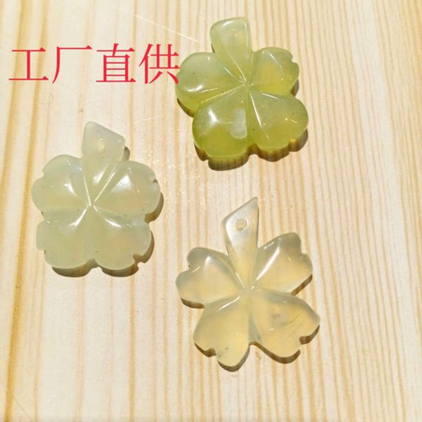 

xiuyu clover necklace crafts accessories jade pendant diy, Black