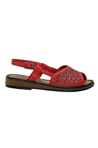 

sandals 21981212 red leather casual female, Black