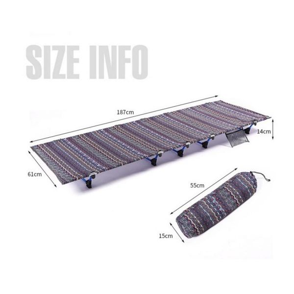 

outdoor pads universal break bed lightweight camping lunch cot portable beach simple for hiking ultralight folding tent