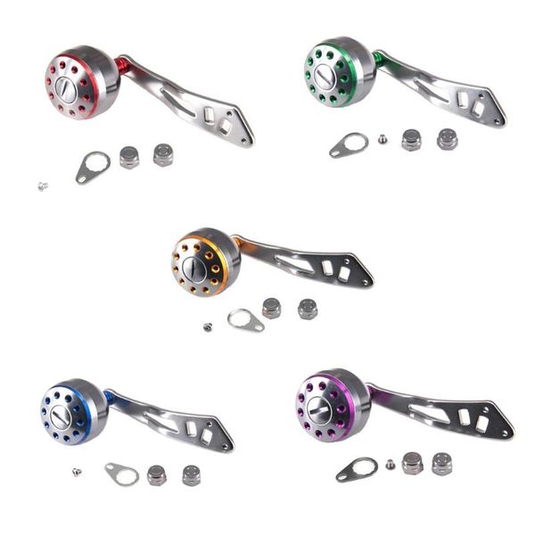 

baitcasting reels fishing tools spinning reel handle metal crank replacement part rotatable grip knob s03 21