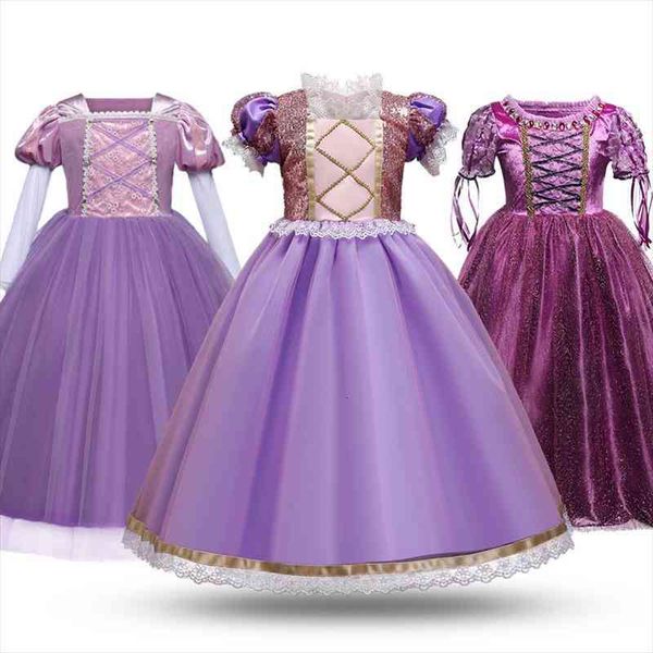 

girls princess costume halloween fancy cosplay dress up kids birthday clothes children carnival party sequin disguise, Red;yellow