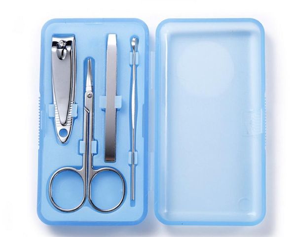 

nail art kits by dhl 200set 4pcs/set 5color manicure set beauty tool pedicure with a delicate small box